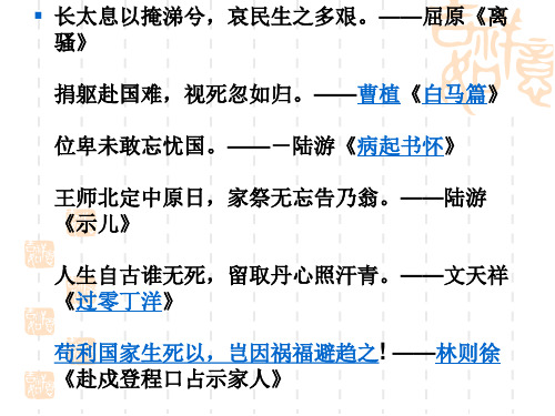 17 爱国词四首上课课件