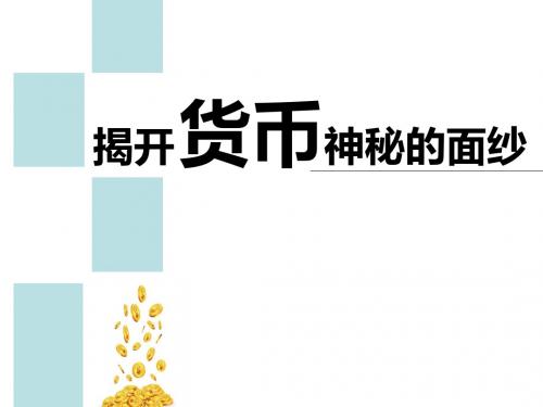 揭秘货币的神秘面纱PPT