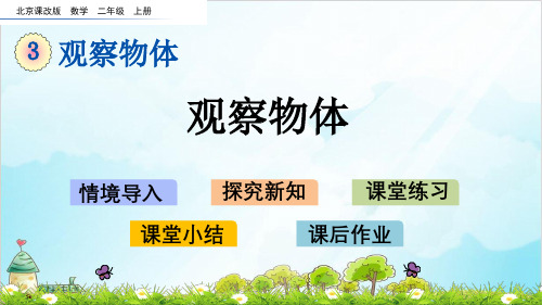 二年级上册数学- 观察物体 北京版(13张)