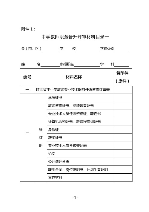 教师任职资格表