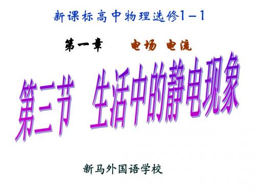 高二物理生活中的静电现象