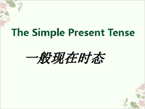 课件_人教版七年级下册-一般现在时PPTppt_精选