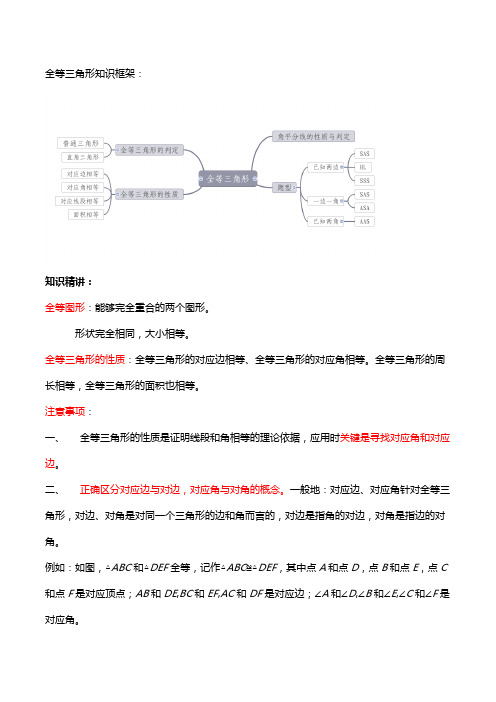 沪教版(上海)七年级第二学期 第十四章 三角形——吃透全等基础知识点+题型巩固35题(含答案)
