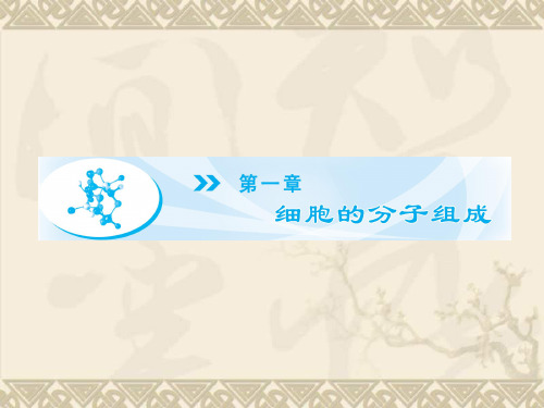 (教师用书)高中生物 第1章 第1+2节 分子和离子(选学)无机物(含前言)同步备课课件 浙科版必修1