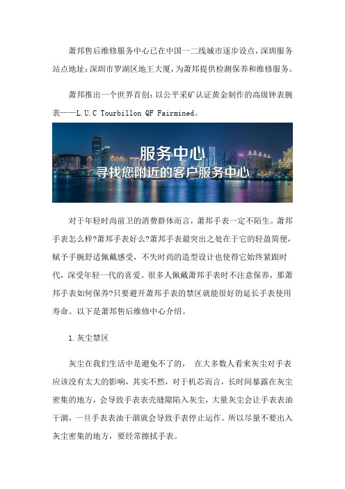 深圳萧邦维修保养