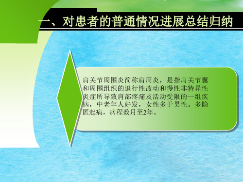 肩关节周围炎的社区康复ppt课件