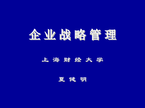 企业战略管理专业培训教程.pptx