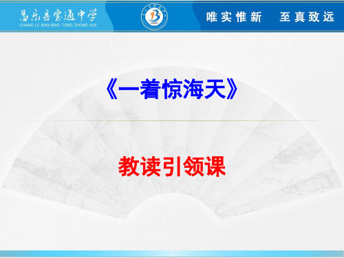 第四课 《一着惊海天》精读引领课 完美课件—八级上册语文完美课件(部编版)