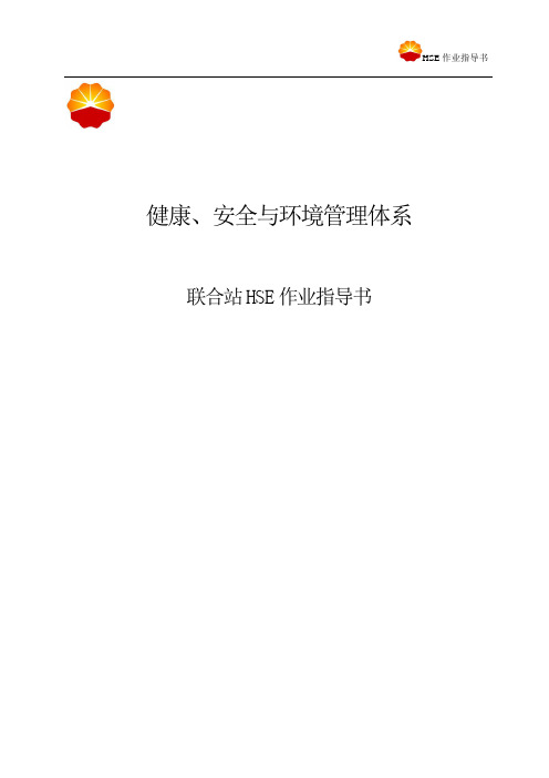 联合站HSE作业指导书(定版)