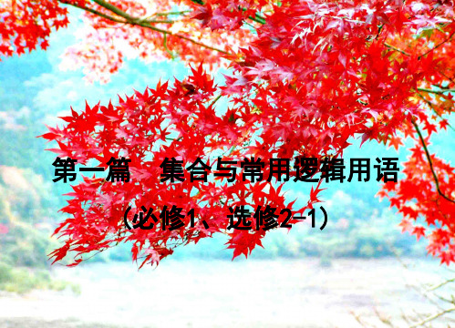 高考数学一轮复习 第一篇 集合与常用逻辑用语 第2节 命题及其关系、充分条件与必要条件课件 理