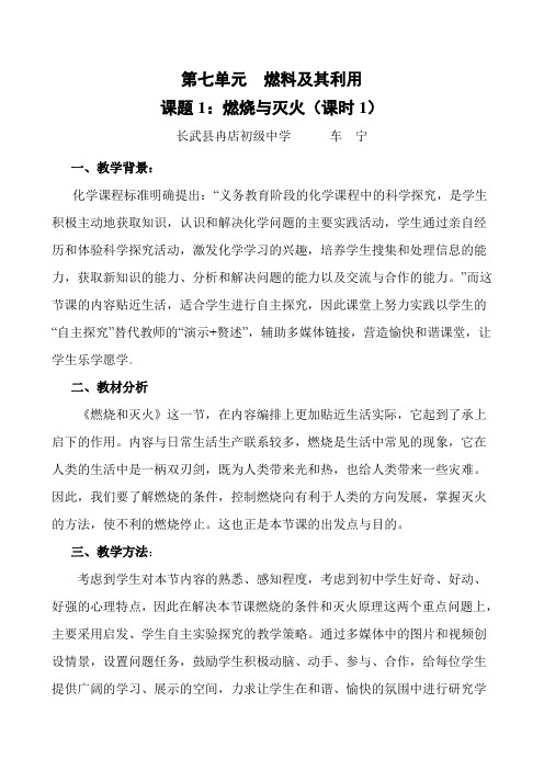 燃烧与灭火_教案