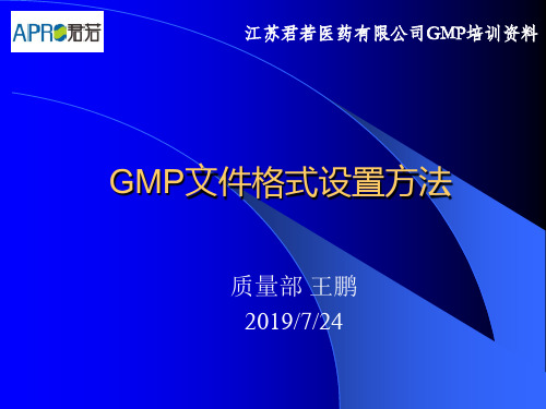 GMP文件格式设置方法