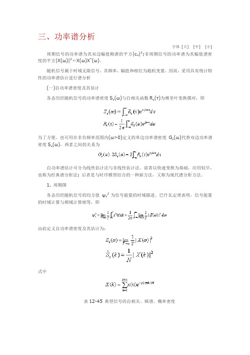 功率谱分析(word文档良心出品)