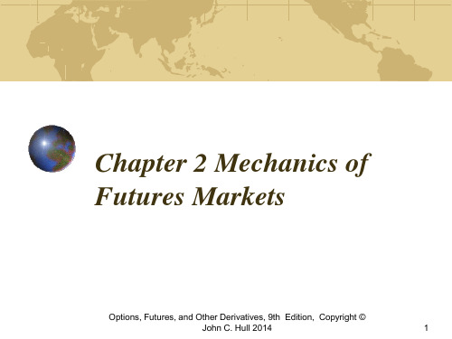 金融工程学：Chapter 2 Mechanics of Futures Markets