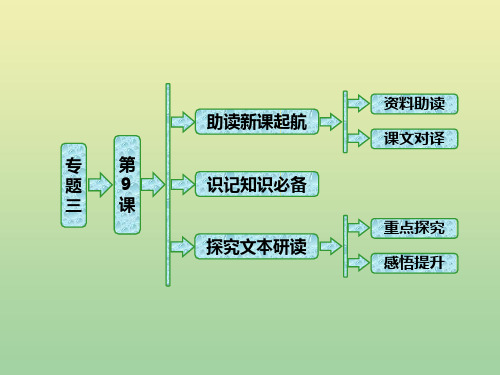 高中语文 专题三 第9课 木假山记(自读课)课件 苏教版选修《唐宋八大家散文选读》
