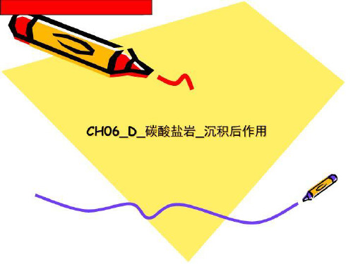 CH06_D_碳酸盐岩_沉积后作用