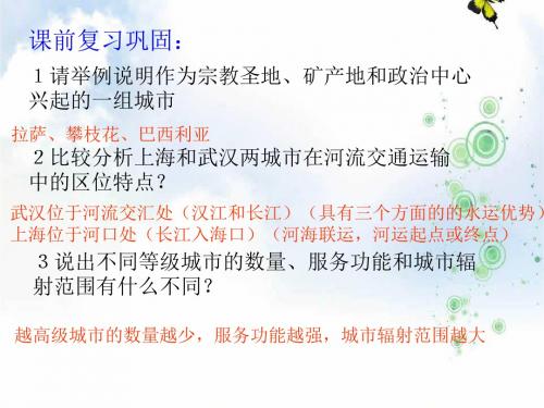 2019-2020学年高一地理鲁教版必修2精品课件2：第2单元第3节 城市空间结构