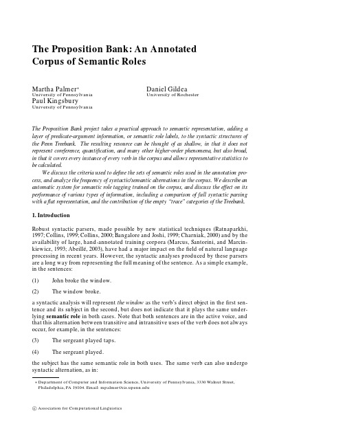 The Proposition Bank An Annotated Corpus of Semantic Roles