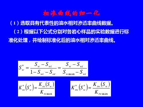 相渗曲线归一化