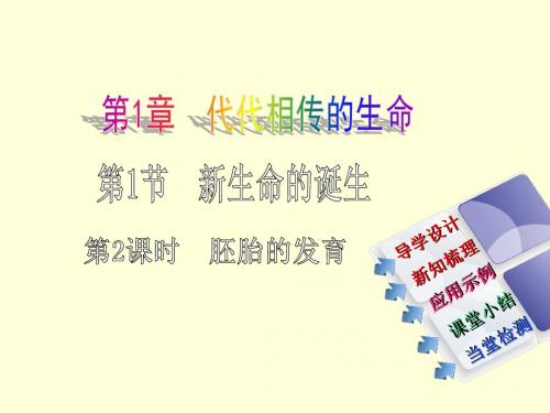 浙教版七年级科学下册第1章代代相传的生命PPT教学课件