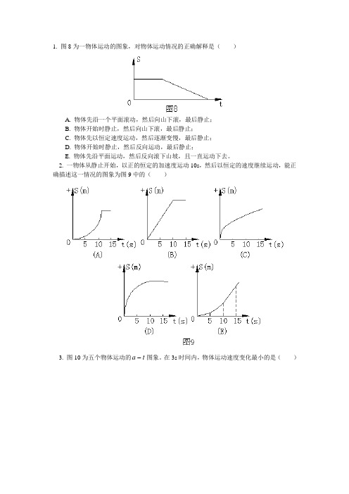 高中物理直线运动同步练习STGP2-4-4