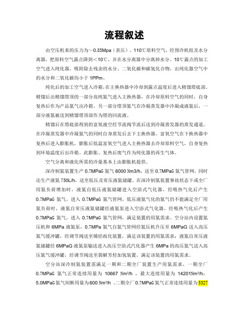 空分空压流程简述