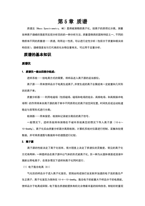 质谱总结