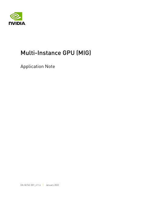 NVIDIA A100 GPU Multi-Instance GPU（MIG）应用指南说明书