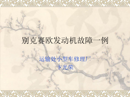 别克赛欧发动机故障一例