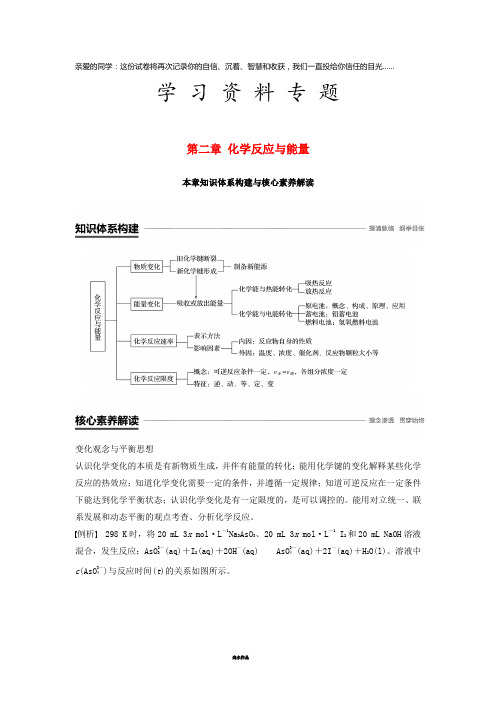 高中化学第二章本章知识体系构建与核心素养解读学案新人教版2