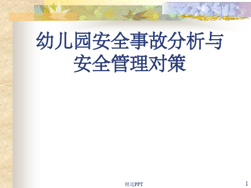 《学校安全事故分析》PPT课件