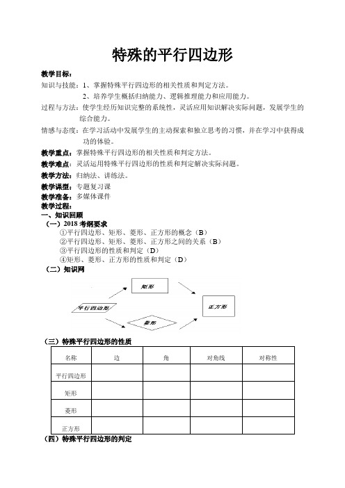 新沪科版八年级数学下册《19章 四边形  19.3 矩形 菱形 正方形  正方形》教案_1