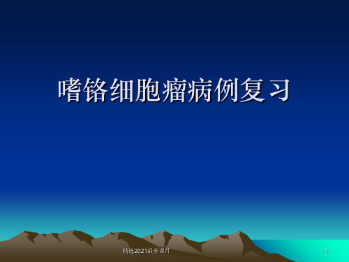 嗜铬细胞瘤病例PPT课件