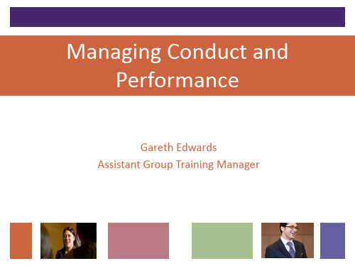 Managing Conduct and Performance