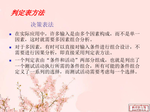 决策表法