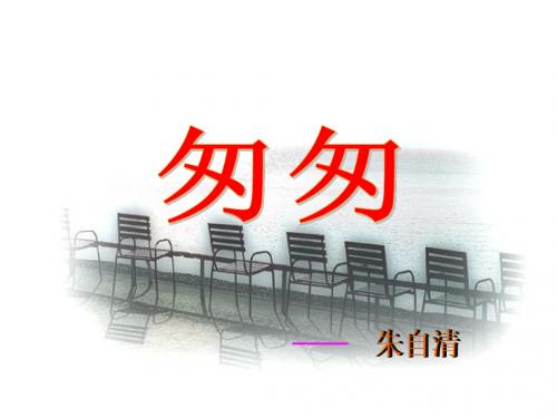 五年级语文上册《匆匆》课件2冀教版