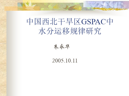 中国西北干旱区GSPAC中.ppt