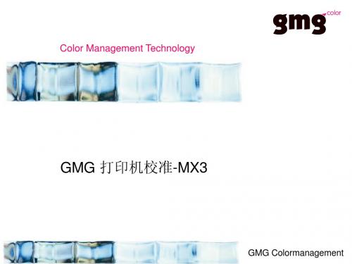 GMG_培训资料_打印机校准