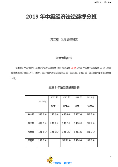 2019中级经济法精品讲义第2讲_第二章(1)