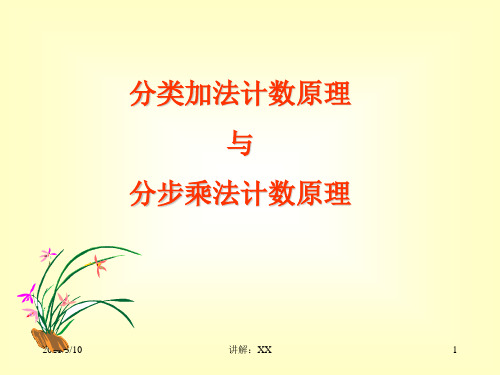 高二数学《分类加法计数原理与分步乘法计数原理》PPT课件