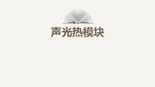 中考物理总复习专题——声光热