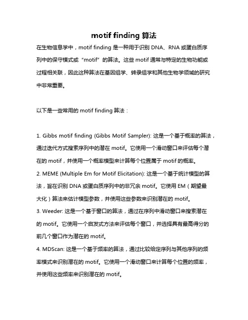 motif finding 算法