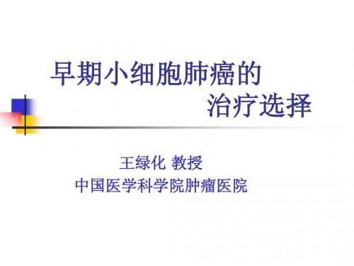 5.Early Stage SCLC