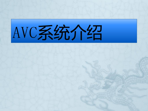 AVC系统介绍