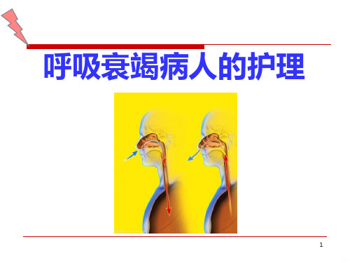 呼吸衰竭的护理PPT课件