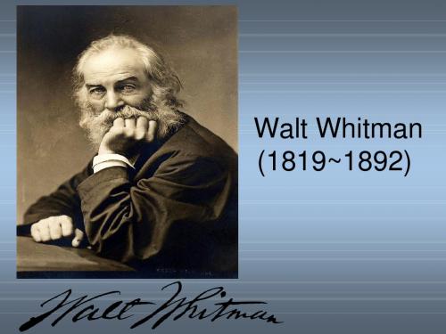 Walt Whitman