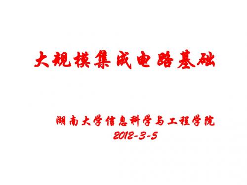 03 第三章 大规模集成电路基础