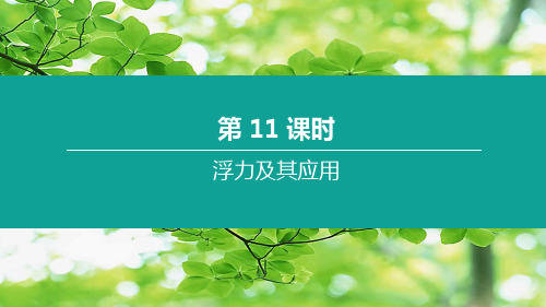 中考物理复习方案 第11课时 浮力及其应用物理课件