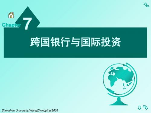 跨国银行与国际投资(PPT 141页)