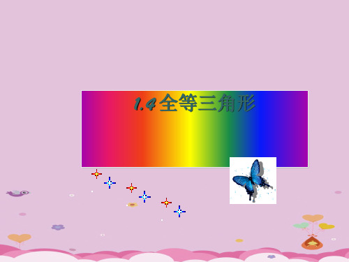 浙教版初中数学八年级上册  1.4  全等三角形  课件  优质课件PPT